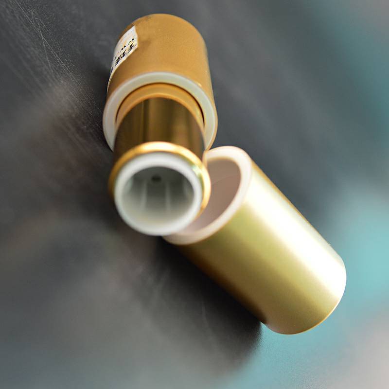 Empty Golden Magnetic Lipstick Tube Packaging Lipstick Casing