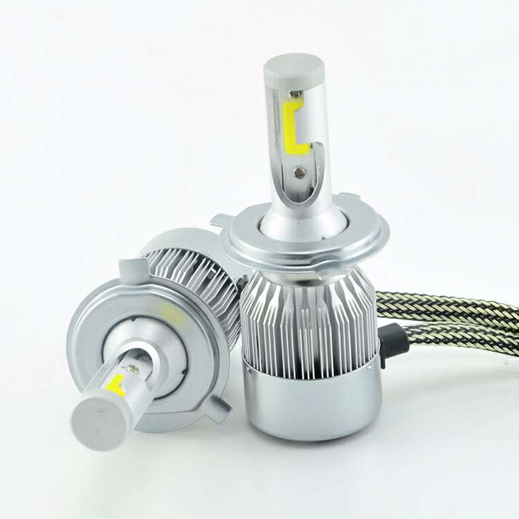 2018 High quality auto parts C6 36W 3800LM COB LED car light H4 H7 H11car led light