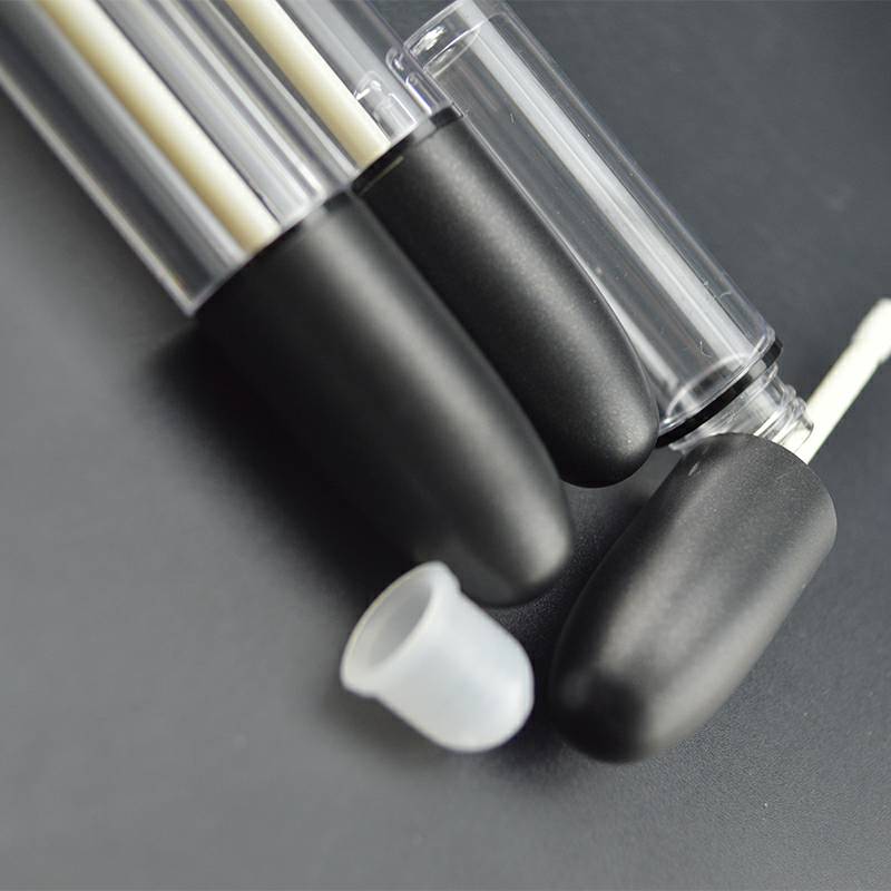 Empty Luxury Metal Spray Plating Empty 11.1mm Oblique Shaped Magnetic Lip Gloss Lipstick Tube Packaging