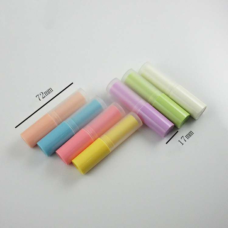 4g Colorful DIY hand-filled Plastic Tube cosmetics packaging containers empty lipstick tube in stock