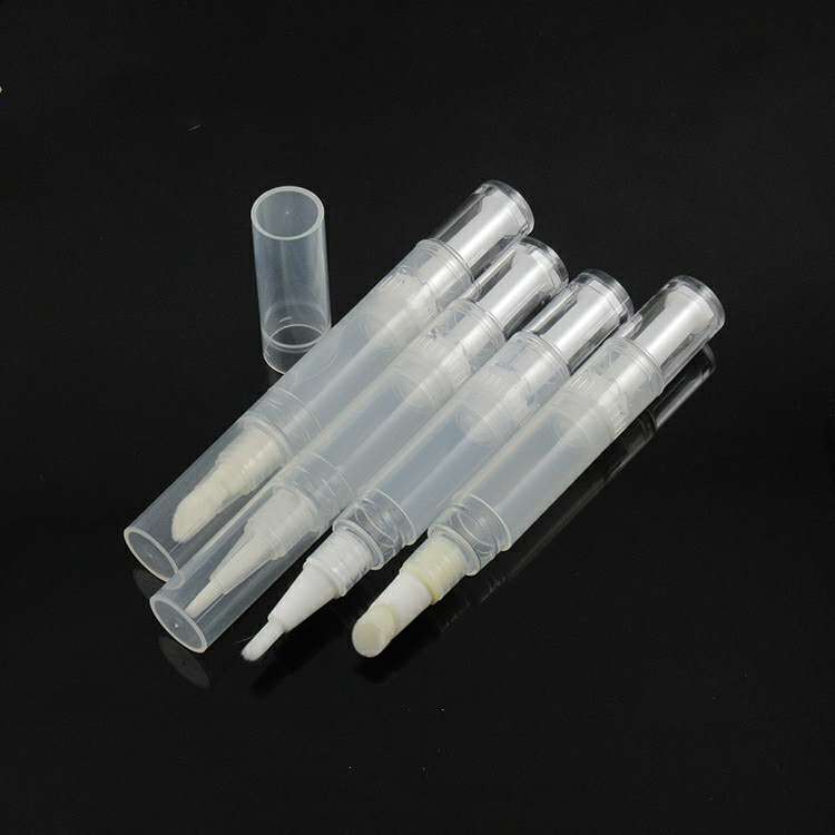 3ml empty rotatable clear makeup DIY plastic tube Latex head Luxury Olive oil pen Acne essential oil bottle