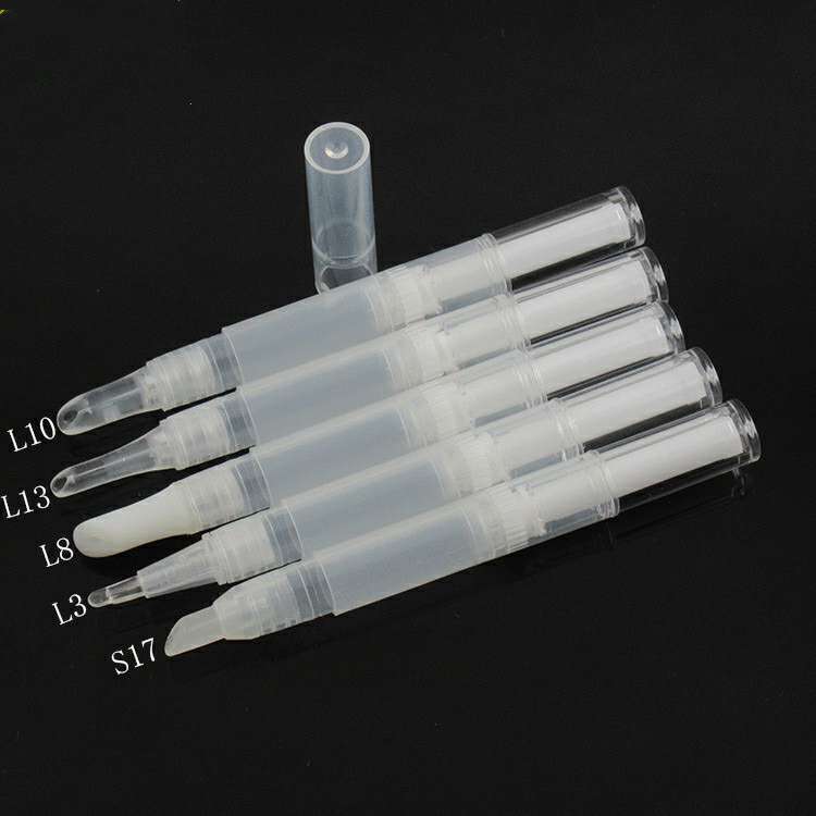 5ml empty rotatable clear makeup DIY skin care bottles lip gloss lip oil plastic tube pen Cosmetics gel tube