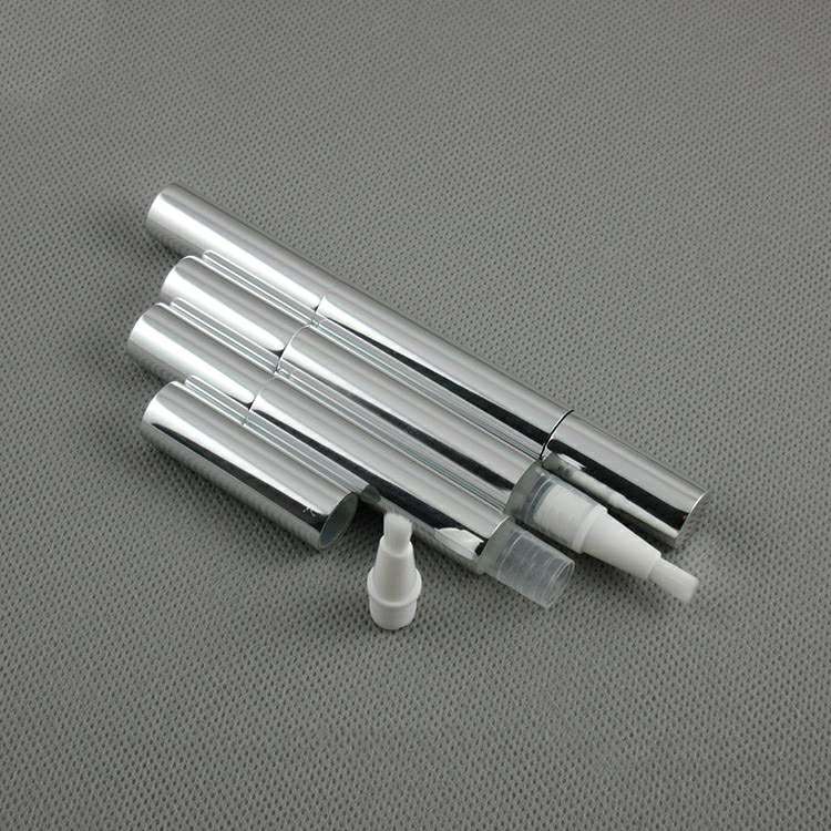 3ml Luxury Gold/Sliver Aluminum Nail pen Rotate Concealer Packing pen Gel emulsion tube for diy make up