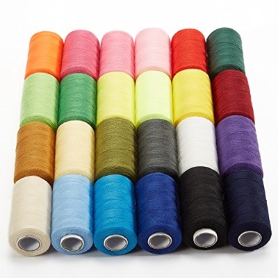 Polyester sewing threads