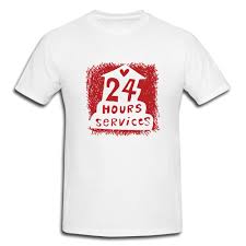 White t-shirt with printing